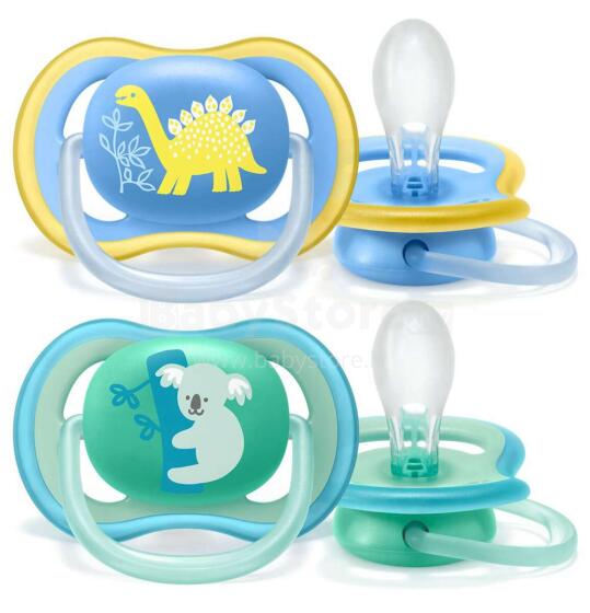 Philips Avent Ultra Air Art.SCF349/11 Пустышка силиконовая, 18+ мес., (2 шт.)