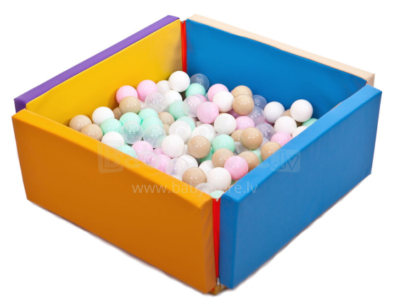 MeowBaby® Outdoor  Ball Pit Art.120017 Blue Spēļu centrs sausais baseins / paklājs ar bumbiņām(200gab.)