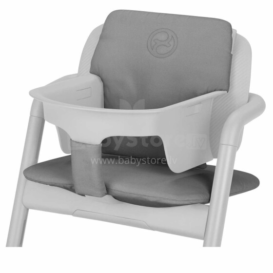 Cybex  Comfort Inlay Art.518001540 Storm Grey“ minkšta pagalvėlė, pagaminta iš vandeniui atsparaus medvilninio audinio, skirta „Lemo“ maitinimo kėdei
