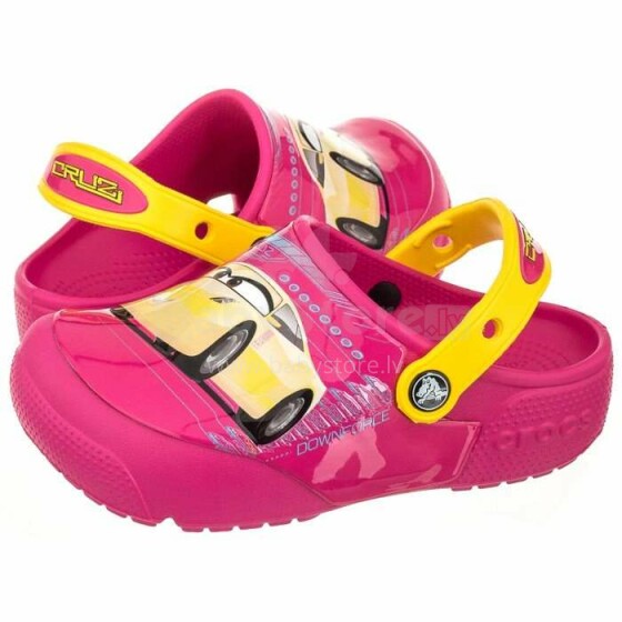 Crocs™ Funlab Light  Clog Cars 3 Art.204138-6X0 Candy Pink  Детские сабо