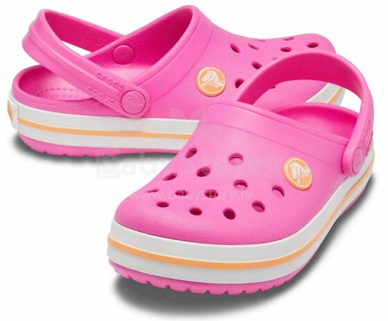 Crocs™ Kids Crocband Clog Art.204537-6QZ Electric Pink  Детские сандали