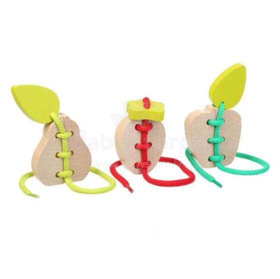 Cubika Lacing Toy Art.14811 Attīstoša koka rotaļlieta