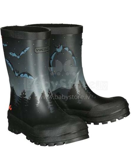 Viking Jolly Bat-Eagle  Art.10630-250  Black/Multi Kids Wellies