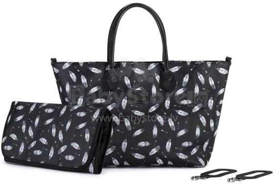 KinderKraft'20 Mommy Bag Art.KKAMBAGBLK0000 Black Сумка-органайзер для мамы