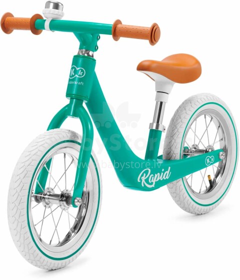 KinderKraft Rapid Art.KKRRAPIGRE0000 Midnight Green  Детский велосипед - бегунок с металлической рамой