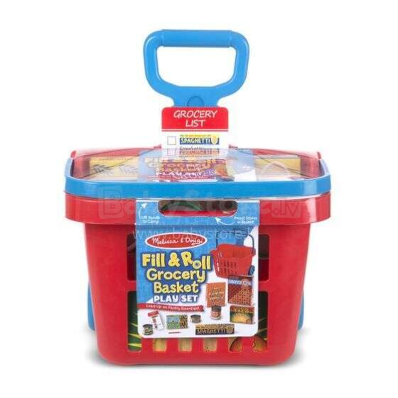 Melissa&Doug Basket Set Art.14073 Iepirkumu ratiņi ar produktiem