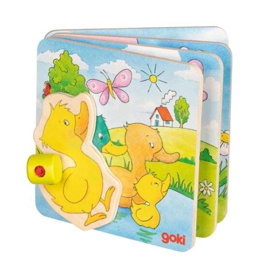 Goki Little Duck Art.58721 Деревянная книжка
