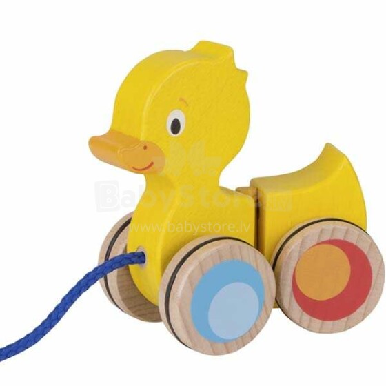Goki Pull-Along Duck  Art.54901 velkamā rotaļlieta