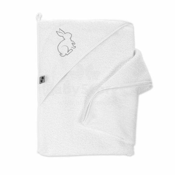 NordBaby Bath Towel Rabbit Art.204732 Bērnu frotē dvielis ar kapuci 100 x 100 cm
