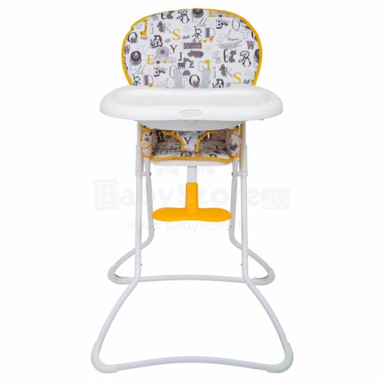 Graco  Art.3T999ABCEU - High Chair Snack N’ Stow ABC Abc Barošanas krēsls