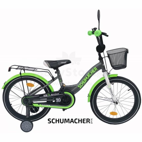 Schumacher Kid Smart Art.120644 Green Bērnu divritenis (velosipēds) ar piepūšamajiem  20 collu riepām