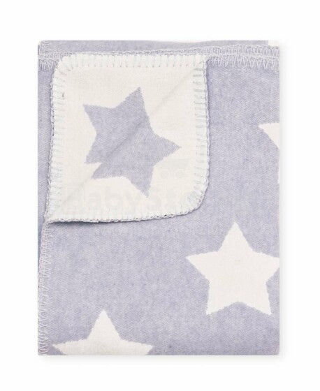 Vaikiškos antklodės medvilnės žvaigždės, 120719 mėlyna antklodė / antklodė vaikams 100x140cm, (B kokybės kategorija)