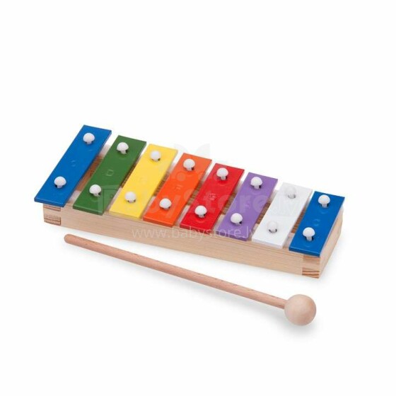 Naujas klasikinių žaislų metalofonas Art. 10221 Muzikinis lavinamasis žaislinis ksilofonas