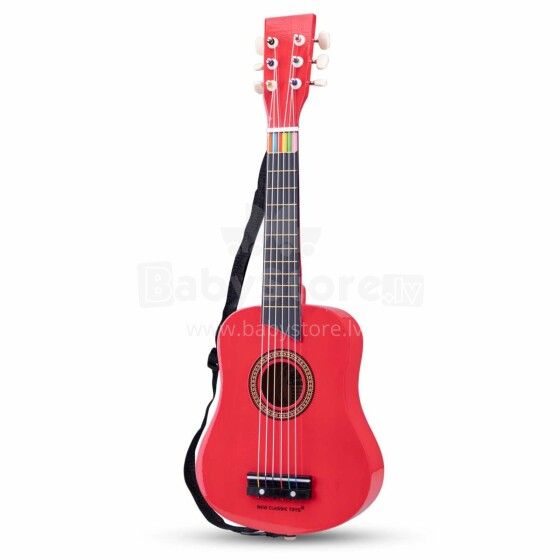 New Classic Toys Guitar Art.10303 Red Mūzikas instruments  Ģitāra