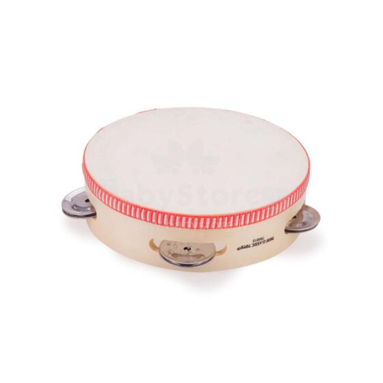 New Classic Toys Tambourine   Art.10380 koka tamburīns