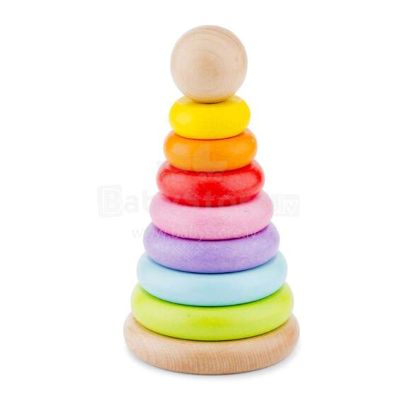 New Classic Toys Stacking Piramide  Art.10501  Деревянная пирамида
