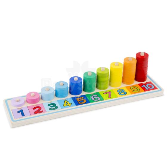 New Classic Toys Learn To Count  Art.10510 Attīstoša koka rotaļlieta 'Cipari'