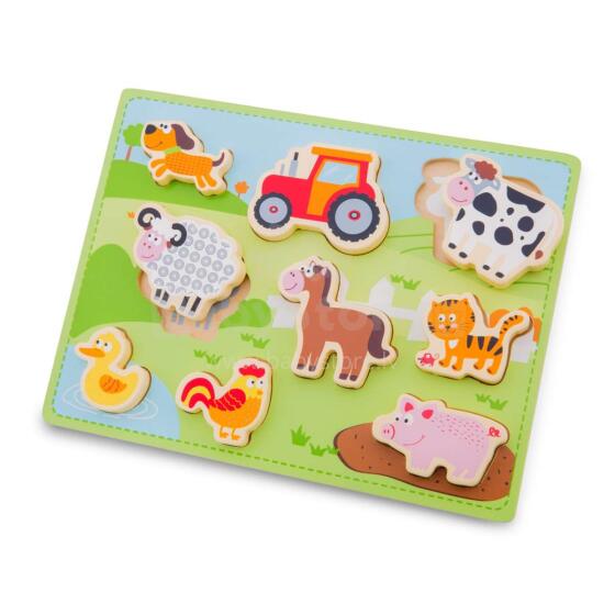 New Classic Toys Ferma Puzzle Art.10521  Деревянный пазл Ферма