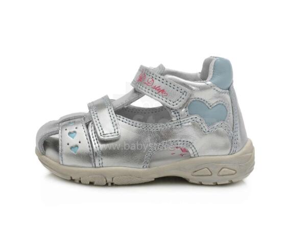 D.D.Step (DDStep) Art.AC290-497A Silver   Экстра комфортные сандалики для девочки (19-24)