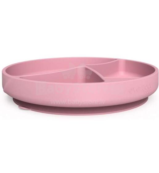 Everyday Baby Suction Plate  Art.10515 Purple Rose  Silikona trauks ar nodalījumiem