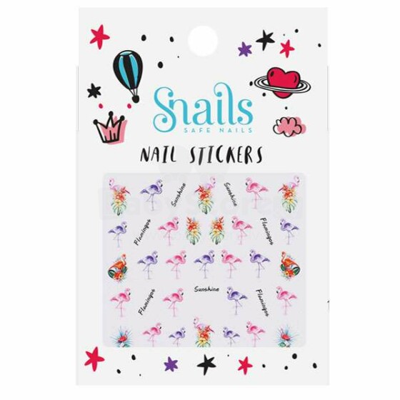 Snails Nail Art Flamingo Art.8084 Наклейки для ногтей