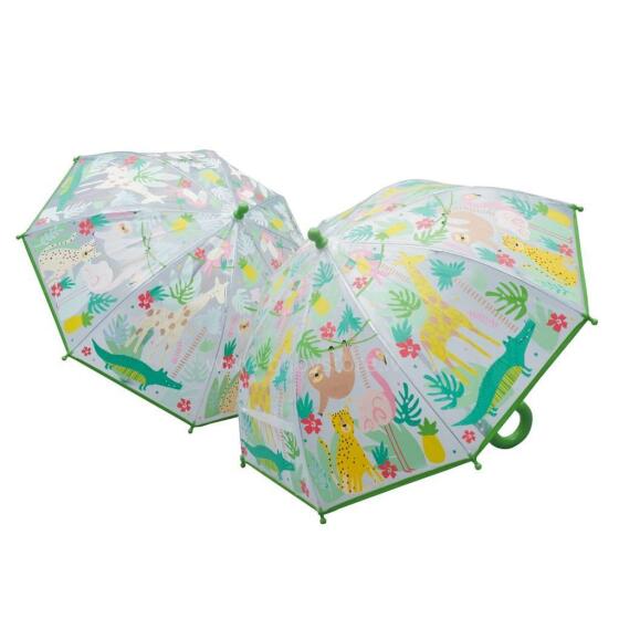 Floss&Rock Zuja Art.38P3397 Colour Changing Umbrella - Jungle
