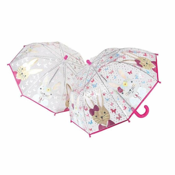 Umbrella Colour Bunny Clear  Art.33P2101 Bērnu lietussargs