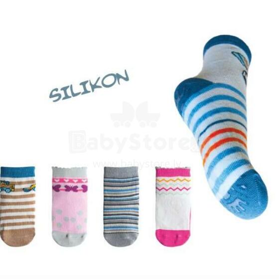 Zeķes neslīdošas ar silikona zoli  SK-10 GIRL 23/25(L) YOclub