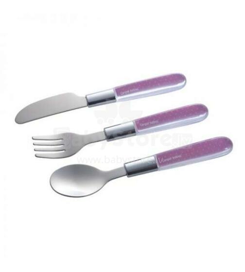 Galda piederumu komplekts tērauda, Canpol 9/477pink