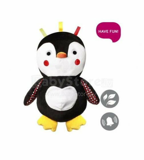 Minkštas žaislas „Penguin SIR CONNOR“ (su barškučiu) „BabyOno 647“ (С: DAUGIAU)