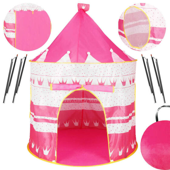 Springos Vigvam Art.KG0018 Pink Игровая палатка детская 100x140см