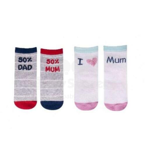 Zeķes "I LOVE MUM/DAD..." 23/26 GIRL SK-31