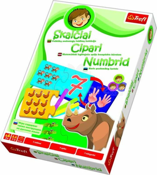 Trefl bērnu spēle "Cipari", visas valodās