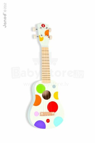 JANOD „Confetti“ medinė Havajų gitara Ukulele
