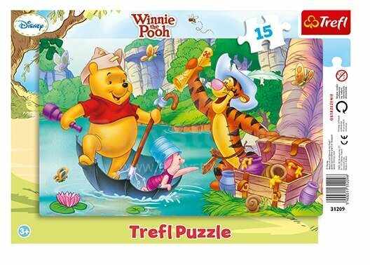 Trefl Winnie Pooh Art.124142 Пазл,15 шт