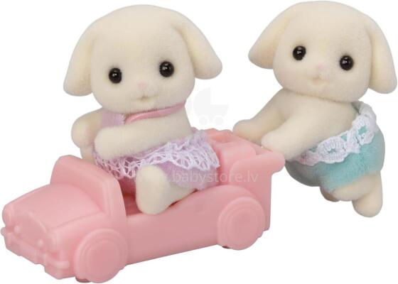 Sylvanian Families trušu dvīnīši ar mašīnīti Art.5737