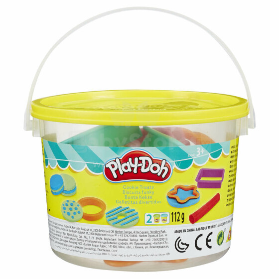 „Play-Doh“ plastilino kibiras su formomis