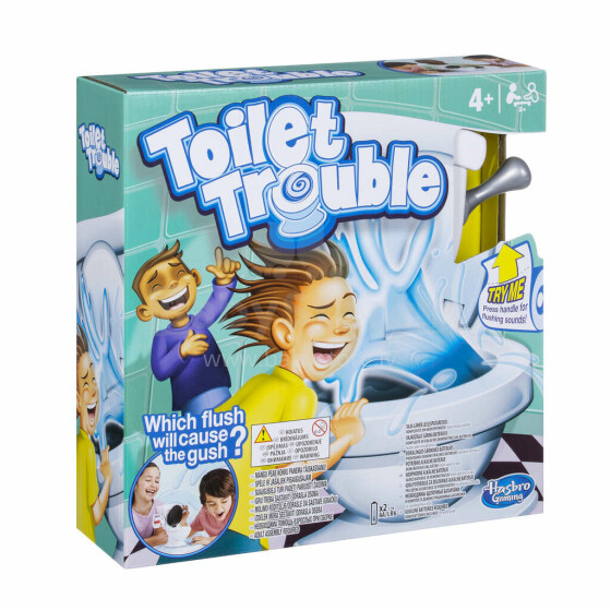 HASBRO ĮGŪDŽIŲ IR VEIKSMŲ Stalo žaidimas „Juokingas tualetinis dubuo“