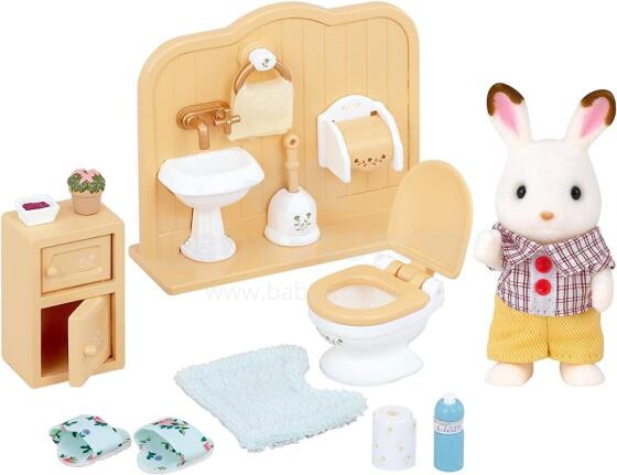 Sylvanian Families šokolādes zaķa brāļa vannas istabas komplekts Art.5015