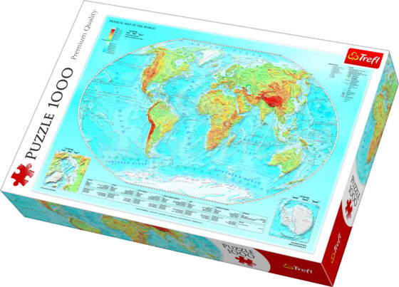 Trefl galvosūkis „Pasaulio žemėlapis“, 1000 vnt.