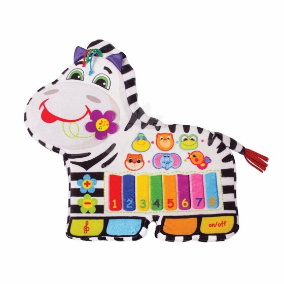 Happy Snail Muzikālā rotaļlieta - zebra
