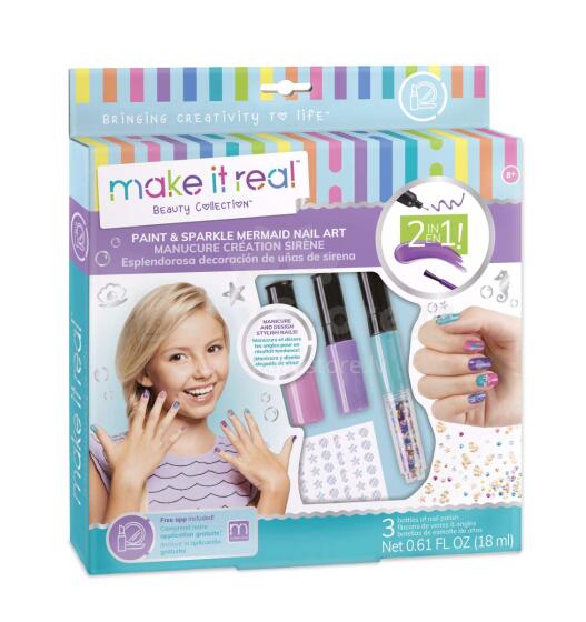 Make It Real PAINT & SPARKLE NAIL ART Nagu dekorācijas
