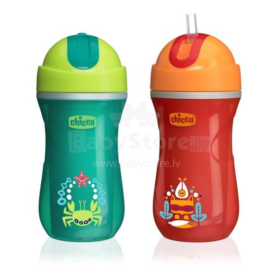 CHICCO Mix&Match Krūze ar salmiņu 14M+, 266ml
