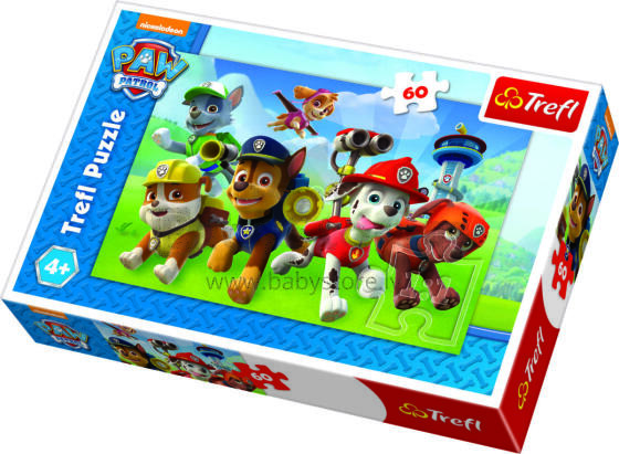Trefl Paw Patrol Art.125565 Пазл,60 шт