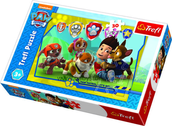 Trefl Paw Patrol Art.125568  Puzle , 30 gab