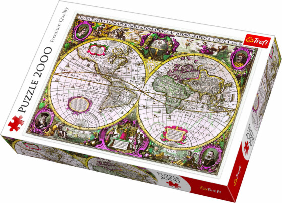 TREFL Puzle "Pasaules karte", 2000