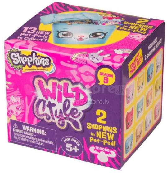 Moose Shopkins Wild Style figūriņas