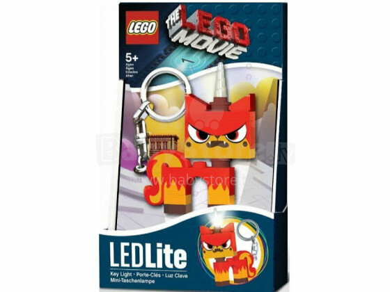 IQ LEGO THE LEGO MOVIE 2 LED-atslēgu piekariņš (Angry Kitty)