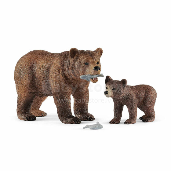 SCHLEICH WILD LIFE Grizlilāču mamma ar mazuli