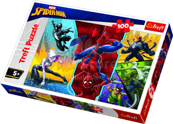 Trefl Puzle Spiderman Art.125882 Пазл,100 шт